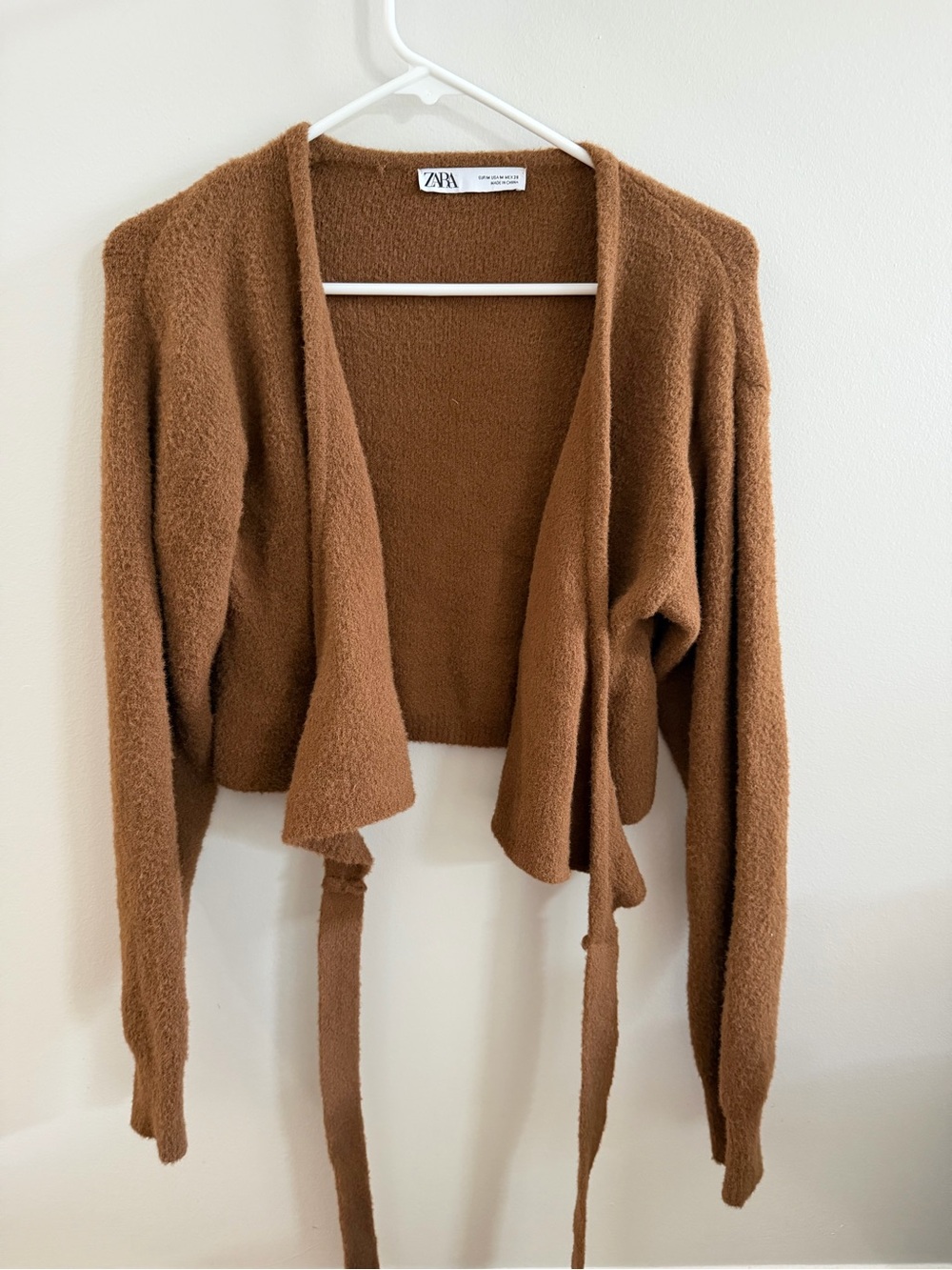 Altar’d State Wrap Top – Size Medium – Brown/Camel sweater